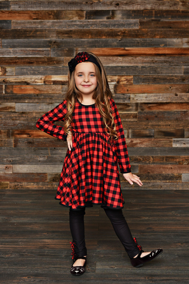 Serendipity Buffalo Plaid Dress  P. Cottontail & Co.