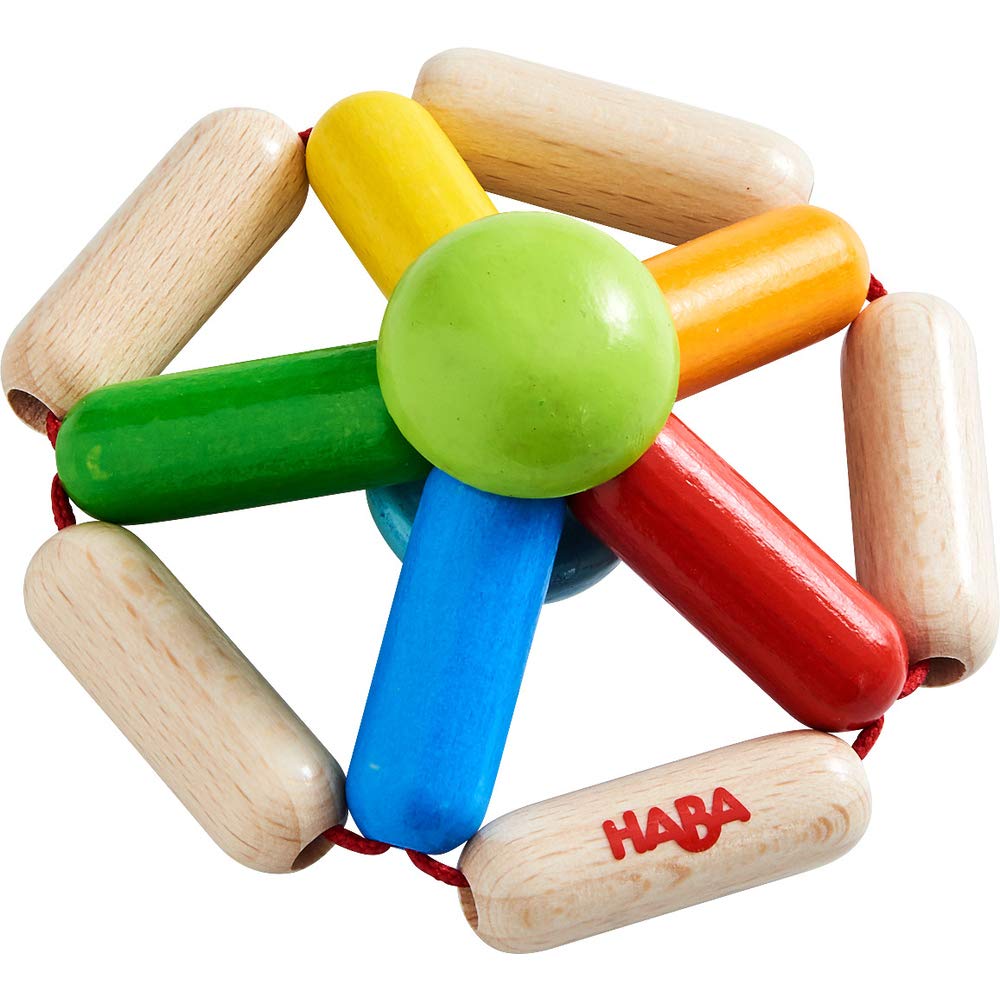 Color Carousel Wooden Baby Rattle by Haba – P. Cottontail & Co.