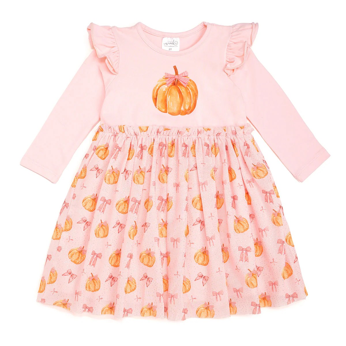 pink long sleeve tutu dress Sweet Wink