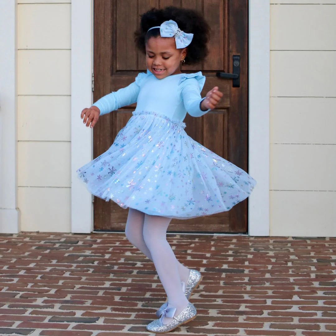 Sweet Wink Toddler Girls Snow Princess Iridescent Long Sleeve Tutu Dress - Soft Blue Sweet Wink Toddler Girls Snow Princess Iridescent Long Sleeve Tutu Dress - Soft Blue