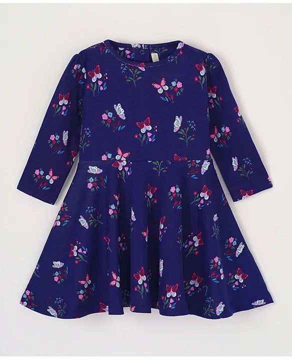 butterfly print skater dress Delliss Girls Dresses Butterfly Print Sleeveless Solid Color Skater Casual  Simple Dress 4-14 Years