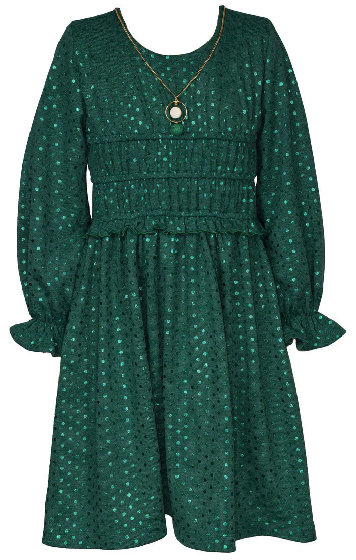 green jean dress Spangle Dot Hacci 16 perfect for any occasion Mia Goth Debuts Jonathan Size:4X-Large/20-20.5 Neck/36-37 Sleeve ribbed knit mini dress