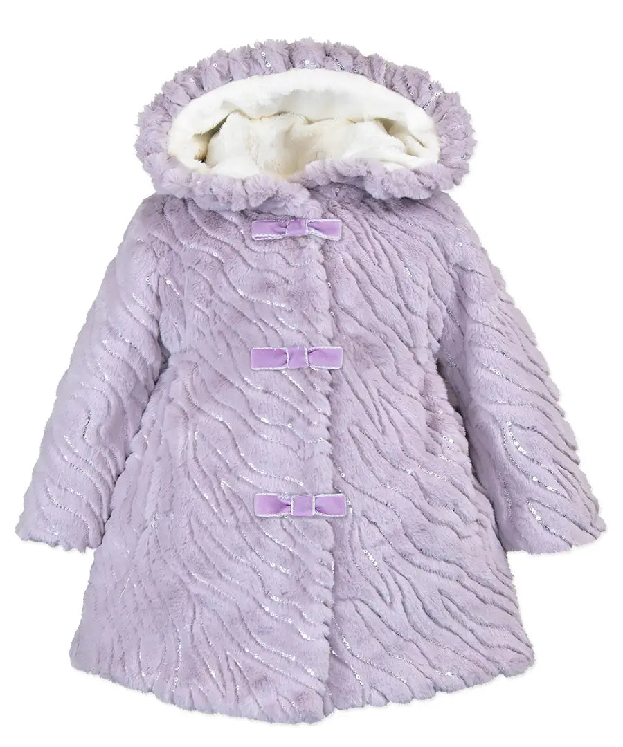 Widgeon faux top fur coat