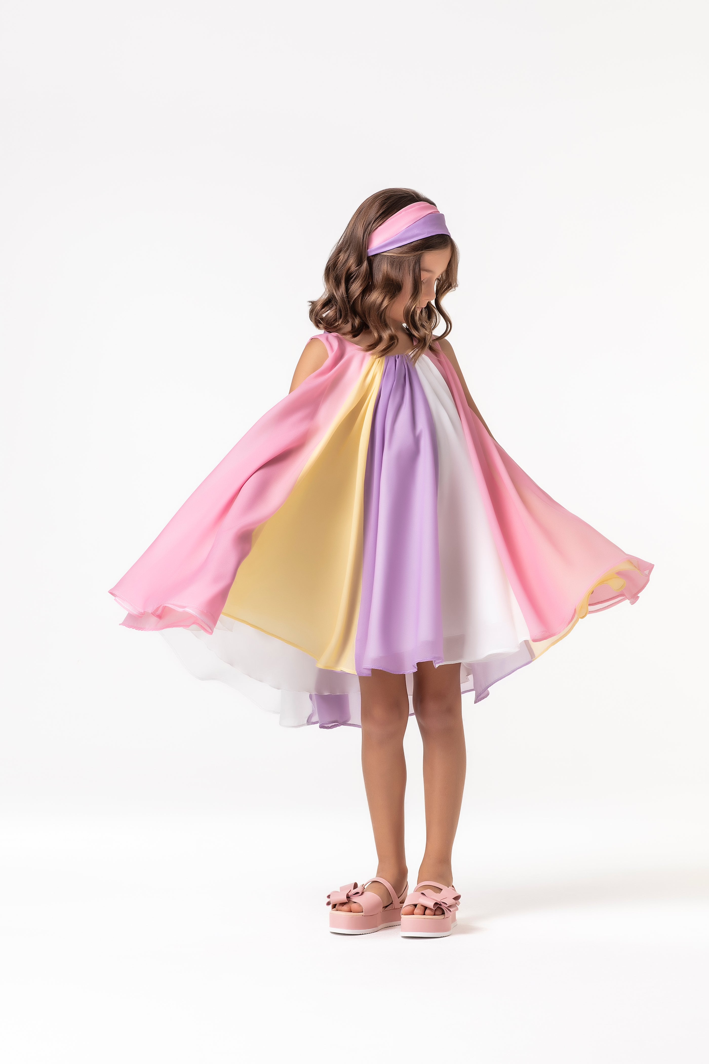 rainbow chiffon dress Show Some Back Chiffon Dress. Rainbow