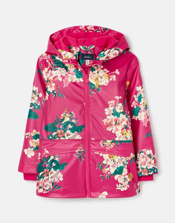 Raindance Pink Floral Recycle Waterproof Jacket by Joules – P ...