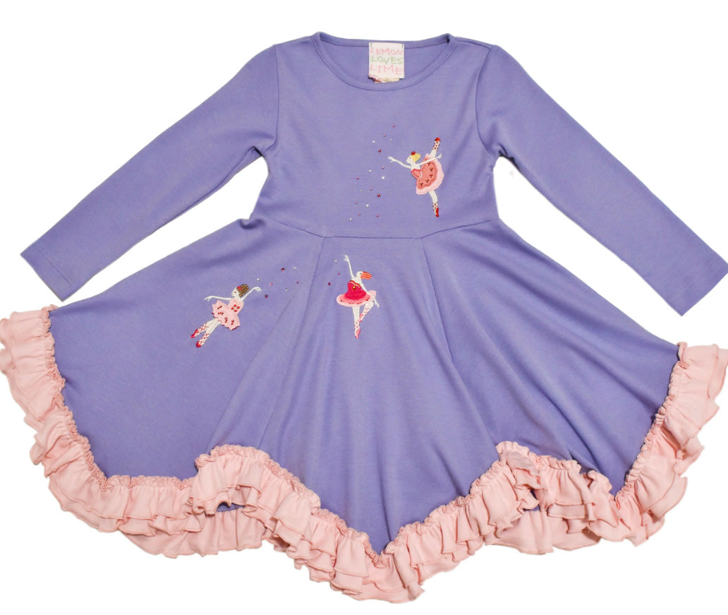 Lemon Loves Lime Girls Rhapsody Lavender Dress - Autumn Fairy 2 Lemon Loves Lime Girls Rhapsody Lavender Dress - Autumn Fairy 2