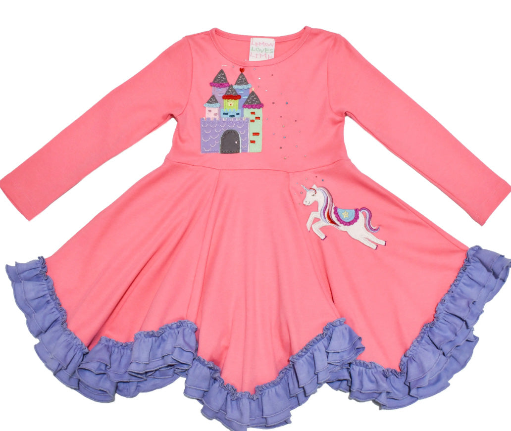 princess dress unicorn Unicorn Costume Gown - Rainbow Pink